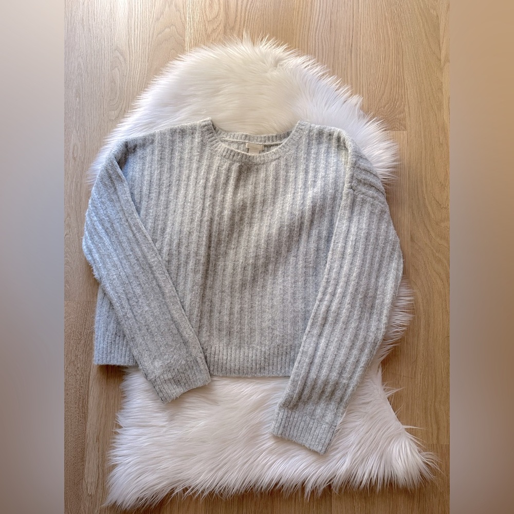 H&M Oversized Cozy Gray Sweater